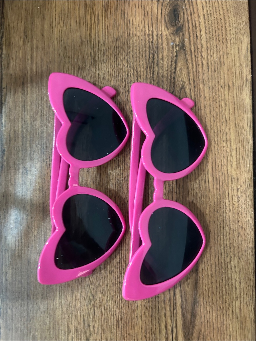 Bright Pink Heart Sunglasses - Fun Retro Frames